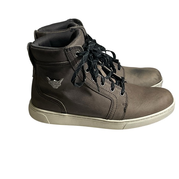 Harley-Davidson Bateman D93725 light brown Leather Motorcycle Boots Men's 9.5 M